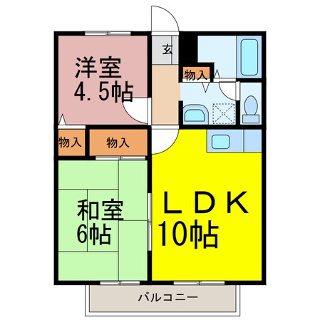 サンモール常盤の物件間取画像